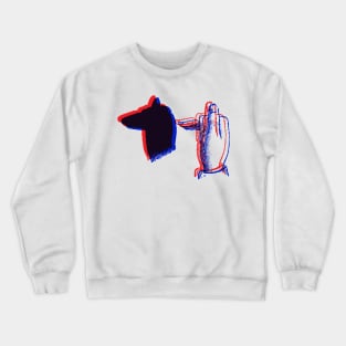 3D Shadow Puppet - MEERKAT Crewneck Sweatshirt